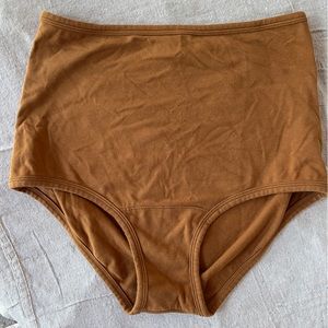 ARQ High-rise undies, size L, toffee